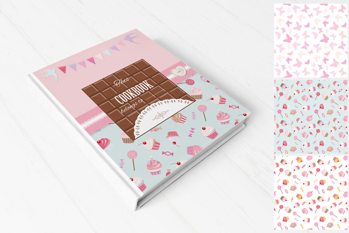 Sweets decorative templates and set., a Pattern Graphic by cutelittlethings (Photo 1 of 5)