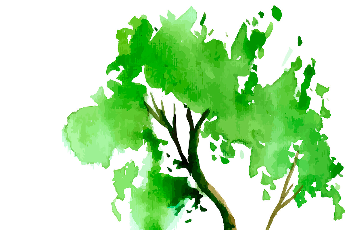 №30 Collection trees watercolor, a Decorative Illustration by Rasveta (Photo 3 of 5)