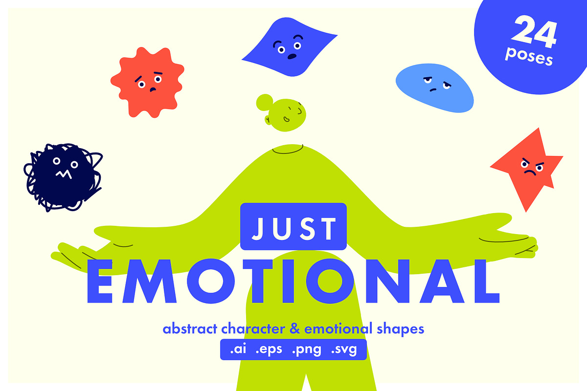 Abstract Character & Emotions, an Education Illustration by Pásha (Photo 1 of 7)