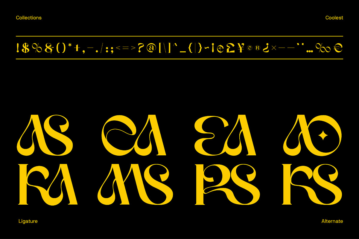 Wave Maska Font | Decorative Display, a Serif Font by Koplexs Studio (Photo 12 of 12)