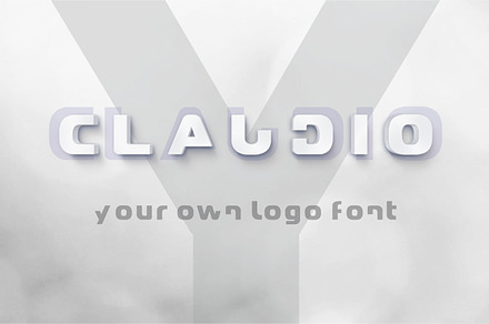 Claudio - Logo design font