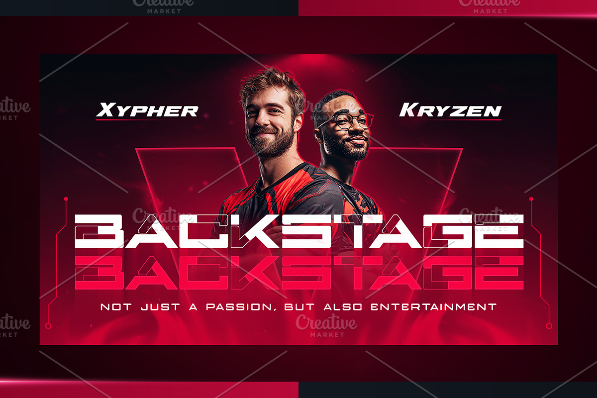 Esports YouTube Thumbnail Pack, a Social Media Template by OnurDemircan (Photo 2 of 6)