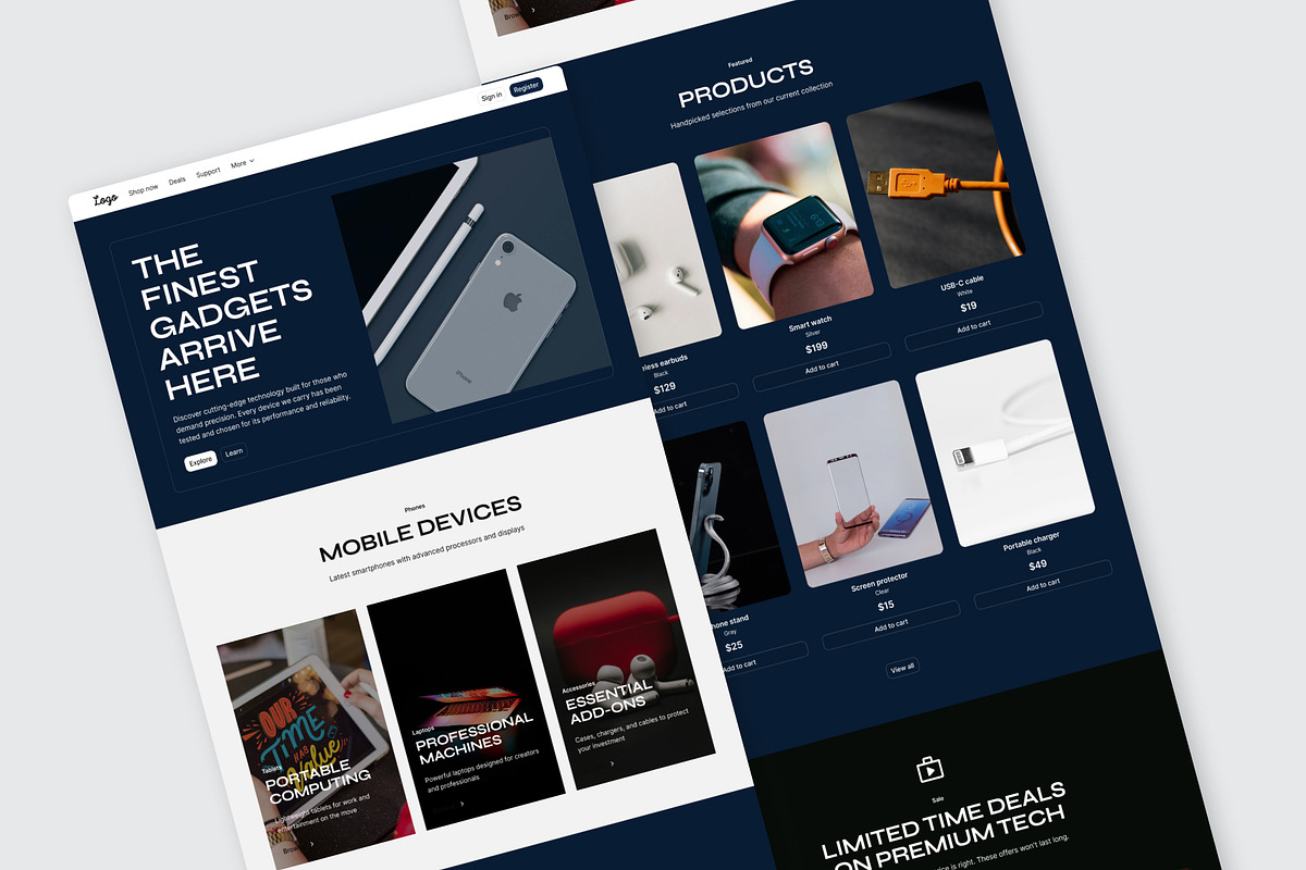 Gadgets - Landing Page, a Landing Page Template by RPWDS (Photo 2 of 3)