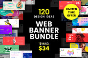 Web Banner Template Bundle Sale, a Marketing Template by Amber Graphics (Thumbnail 1 of 4)
