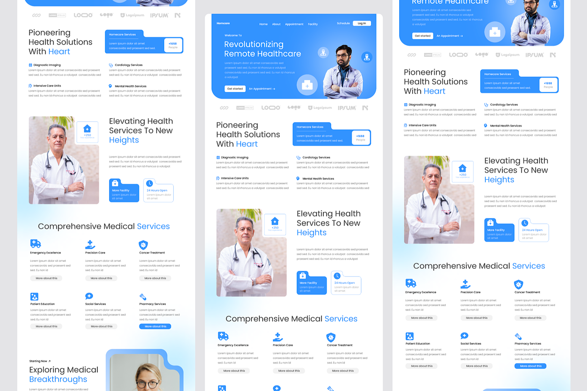 Homcare - Medical Landing Page, a Landing Page Template by SquidPixey (Photo 5 of 5)