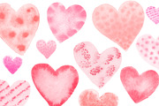 Watercolor heart Photoshop brushes, a Brush Add-On by Little Bean (Thumbnail 4 of 5)