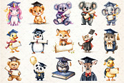 Cute Graduation Animal Sublimation C, a Seasonal Illustration by Rose Art (Thumbnail 2 of 4)