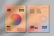 Gradient Minimal Poster, a Flyer Template by wavebreak (Thumbnail 1 of 2)