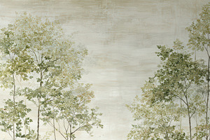 Vintage Forest and Garden Wallpaper, a Decorative Illustration by Virgo Studio