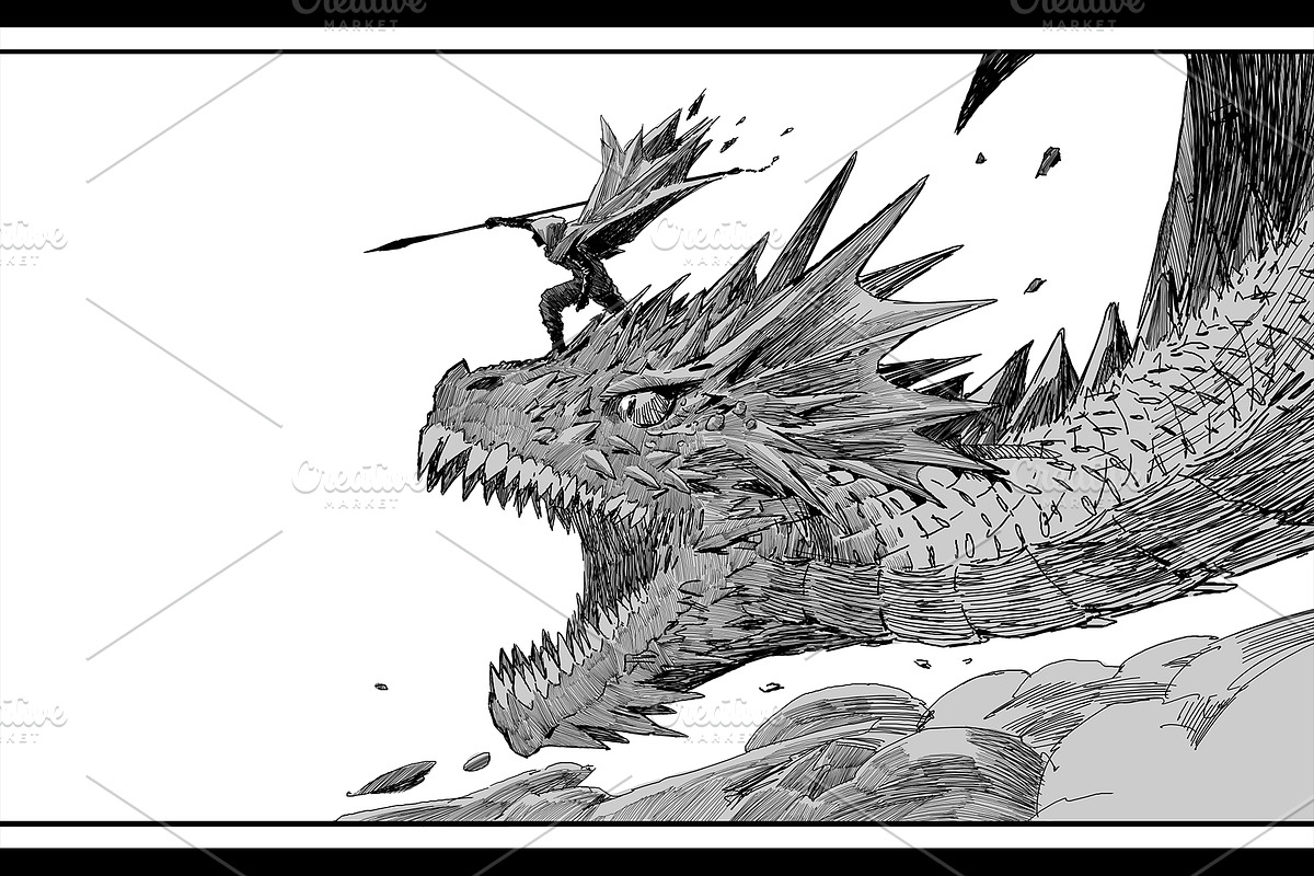 Black & white drawing collection., a Person Illustration by Grandfailure (Photo 20 of 23)
