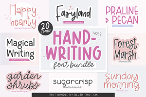 20 Fonts! HANDWRITING FONT BUNDLE V2