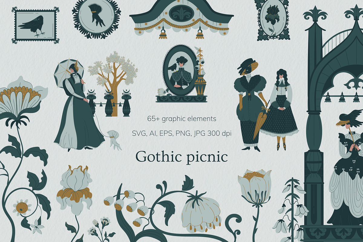 Gothic picnic, a Person Illustration by Vector Mystery (Photo 1 of 12)