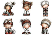 Praying Kids Clipart Bundle, an Illustration by DreamArtGraphic (Thumbnail 3 of 5)