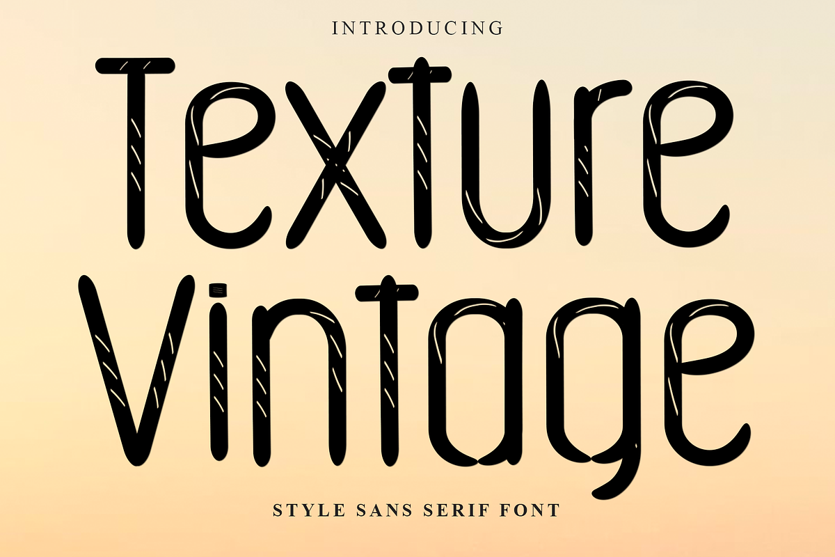 Texture Vintage, a Script Font by InermediaSTUDIO (Photo 1 of 7)