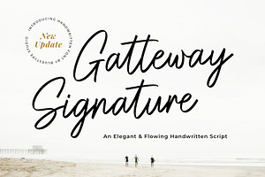 Gatteway Signature - Bold Script, a Handwritten Font by Bluestype Studio