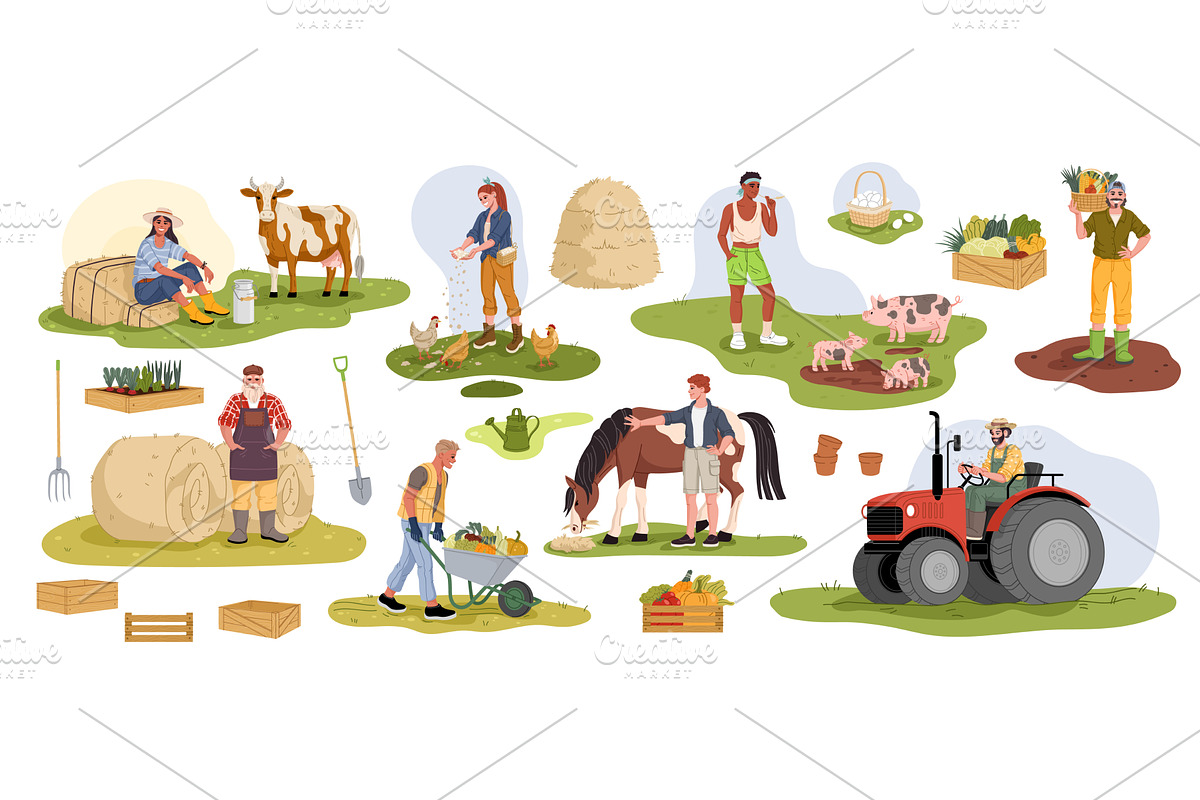 Farmer and gardener peoples, a Person Illustration by Buch&Bee