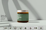 Glass Jar Mockups, a Cups & Container Mockup by graphic_keY (Thumbnail 1 of 9)
