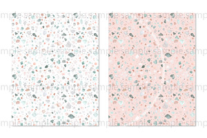 Seamless Pastel Terrazzo Pattern