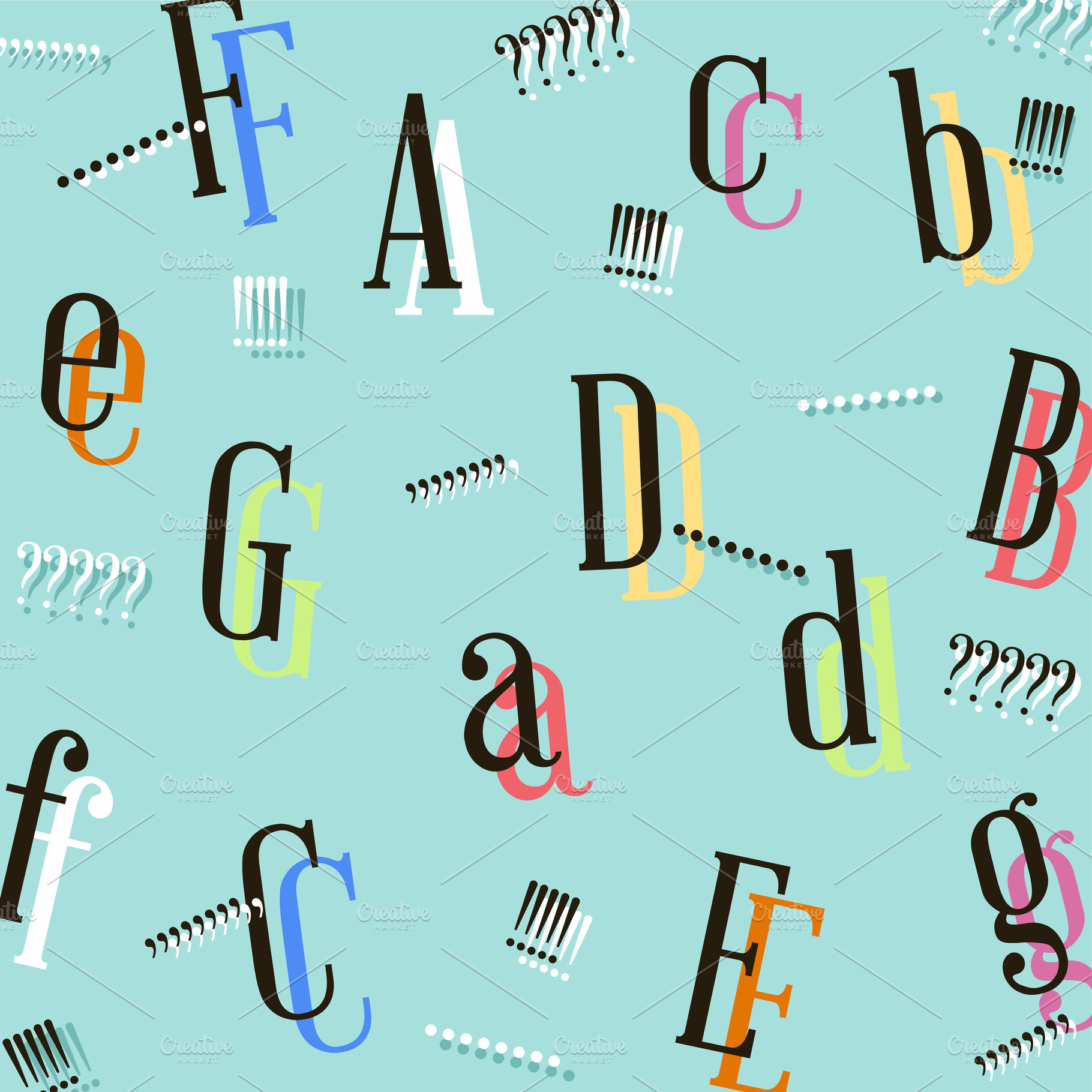 Abstract colorful letter background, a Background Photo by BOOCYS