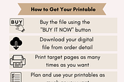Printable Bill Payment Tracker, a Print Template by LA Design (Thumbnail 8 of 9)