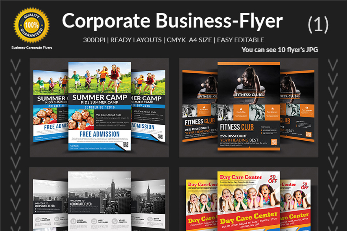 50 Corporate Business Flyers Bundle, a Flyer Template by AfzaalGraphics (Photo 2 of 6)