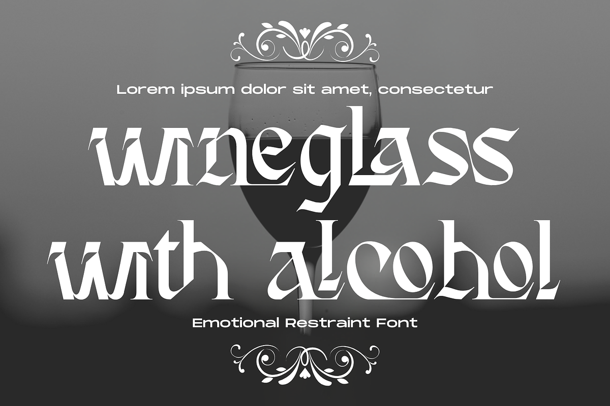 Emotional Restraint Font, a Blackletter Font by 177Studio (Photo 5 of 8)
