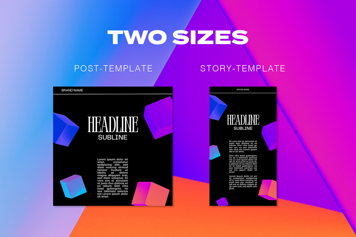 Instagram Social Media CANVA Cosmic, a Social Media Template by Vermeulen Design Studio (Photo 3 of 6)