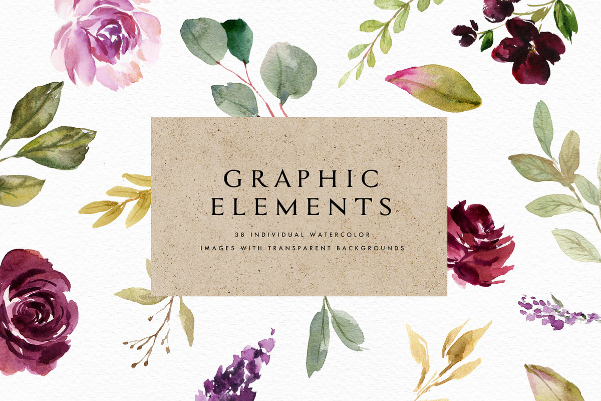 Moody&Rustic-Watercolor Graphic Set, a Decorative Illustration by Graphic Box (Photo 11 of 11)