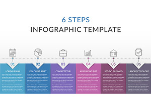 6 Steps - Infographic Template