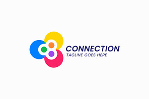 Abstract Shape Logo People Connect, a Branding & Logo Template by Signatoro