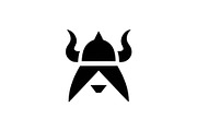Viking Helmet Logo Norse Warrior, a Branding & Logo Template by Vectorium Studio (Thumbnail 1 of 2)