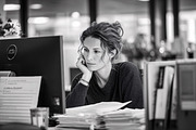 Focused Woman at Computer, a Business Photo by shahsoft (Thumbnail 2 of 2)