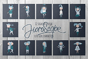 Zodiac Signs Girls For Horoscope, an Object Graphic by CARROTDESIGN (Thumbnail 1 of 4)