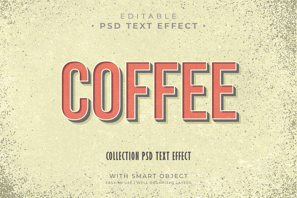 Vintage Retro Text Effect PSD, a Brushes & More by Antproject (Photo 2 of 5)