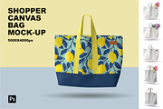Shopper Canvas Bag Mockup Set., a Product Mockup by Irena Matiash shop (Thumbnail 1 of 6)