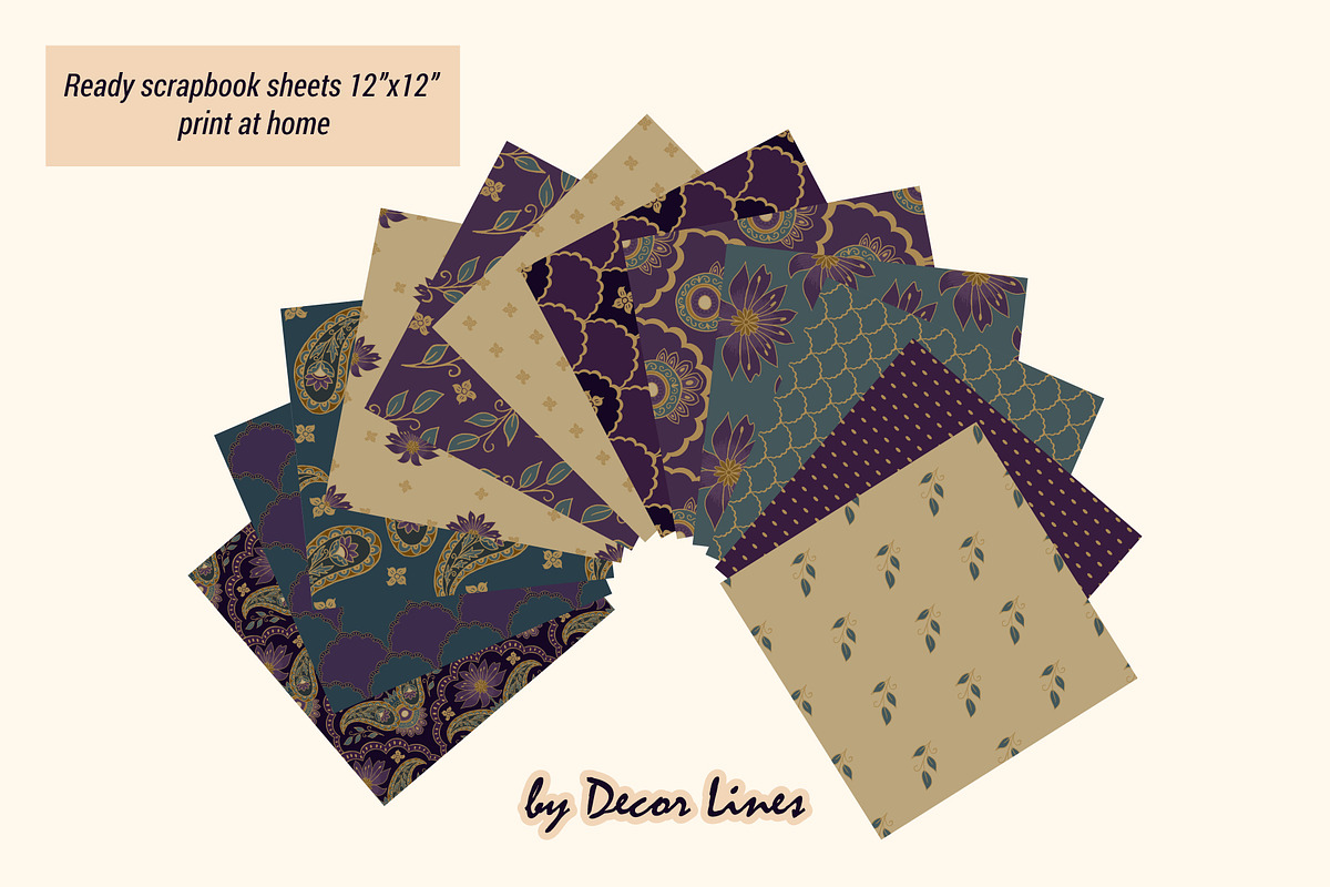Midnight Saffron, a Decorative Illustration by Decor Lines (Photo 8 of 10)