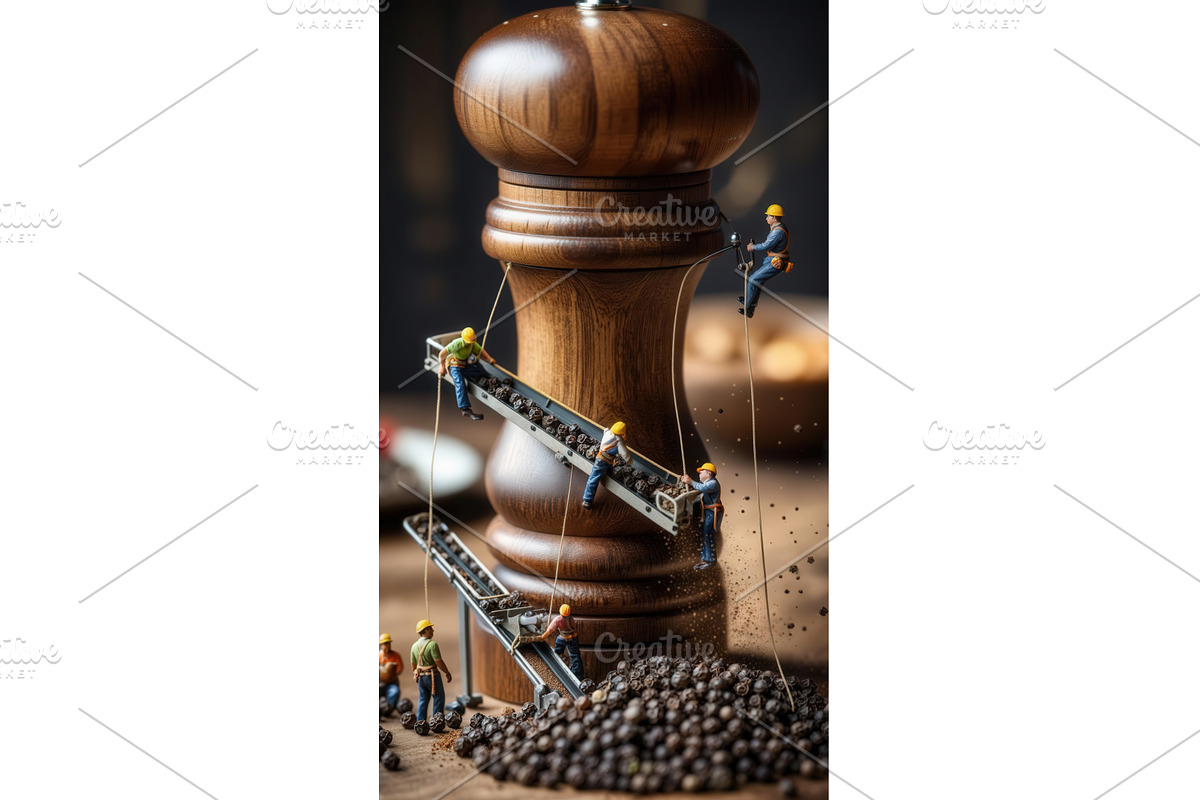 Creative concept of miniature, an Illustration by tilialucida