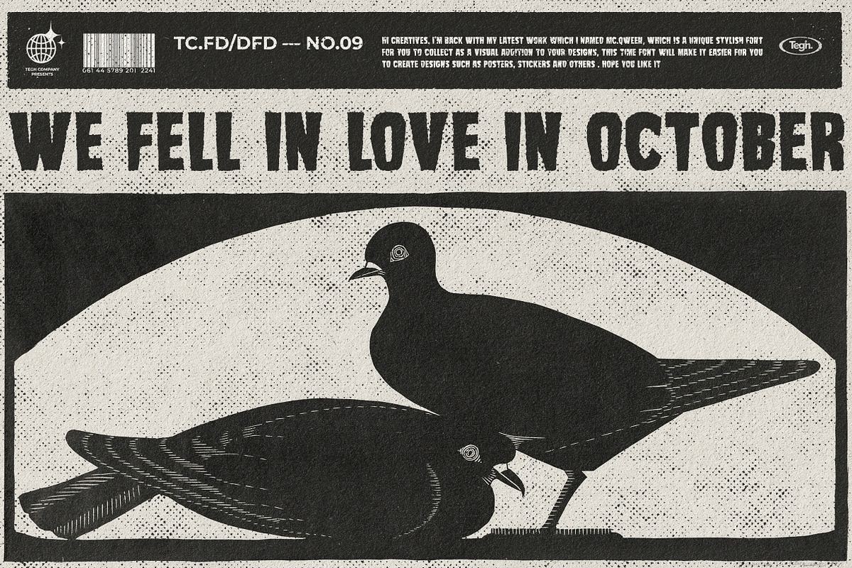 Mc.Queen display font + badge, a Font by Tegh co. (Photo 7 of 16)