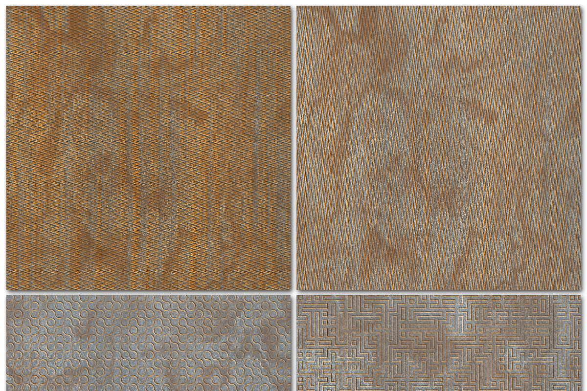 Rusty Metal Seamless Patterns (v 5) preview 5