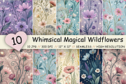 Whimsical Magical Wildflower Pattern, a Pattern Graphic by FloridPrintables (Thumbnail 1 of 9)