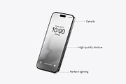 iPhone 16 Pro Mockup, an iPhone Mockup by RamStudio2 (Thumbnail 12 of 17)