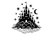 Fantasy Castle Cloud Moon Bundle, an Object Illustration by Gaye Art (Thumbnail 5 of 30)