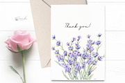 Lavender Watercolor Collection, an Object Illustration by CaraulanStore (Thumbnail 4 of 9)