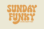 Sunday Funky - Retro Groovy Font, a Handwritten Font by SaktiAvellin (Thumbnail 1 of 8)
