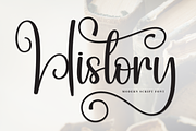 History | Script Font, a Handwritten Font by Scratchones (Thumbnail 1 of 9)