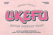 Likefu - Retro Display Font, a Handwritten Font by twinstd (Thumbnail 1 of 10)