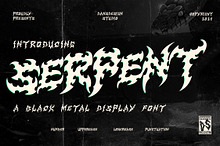 Serpent Horror Metal Gothic Display