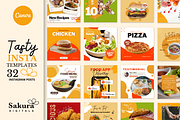 Instagram Templates: Tasty Food, a Social Media Template by Sakura Digitals (Thumbnail 1 of 5)