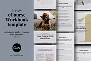 eCourse Workbook Canva template, a Magazine Template by 3.14&Co (Thumbnail 1 of 12)