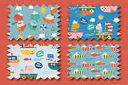 Nautical Dinosaur Clipart Bundle, an Animal Illustration by Poppymoondesign (Thumbnail 4 of 5)